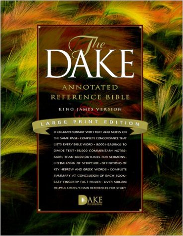 KJV The Dake Annotated Reference Bible L/P G/L Black - Dake Publishing